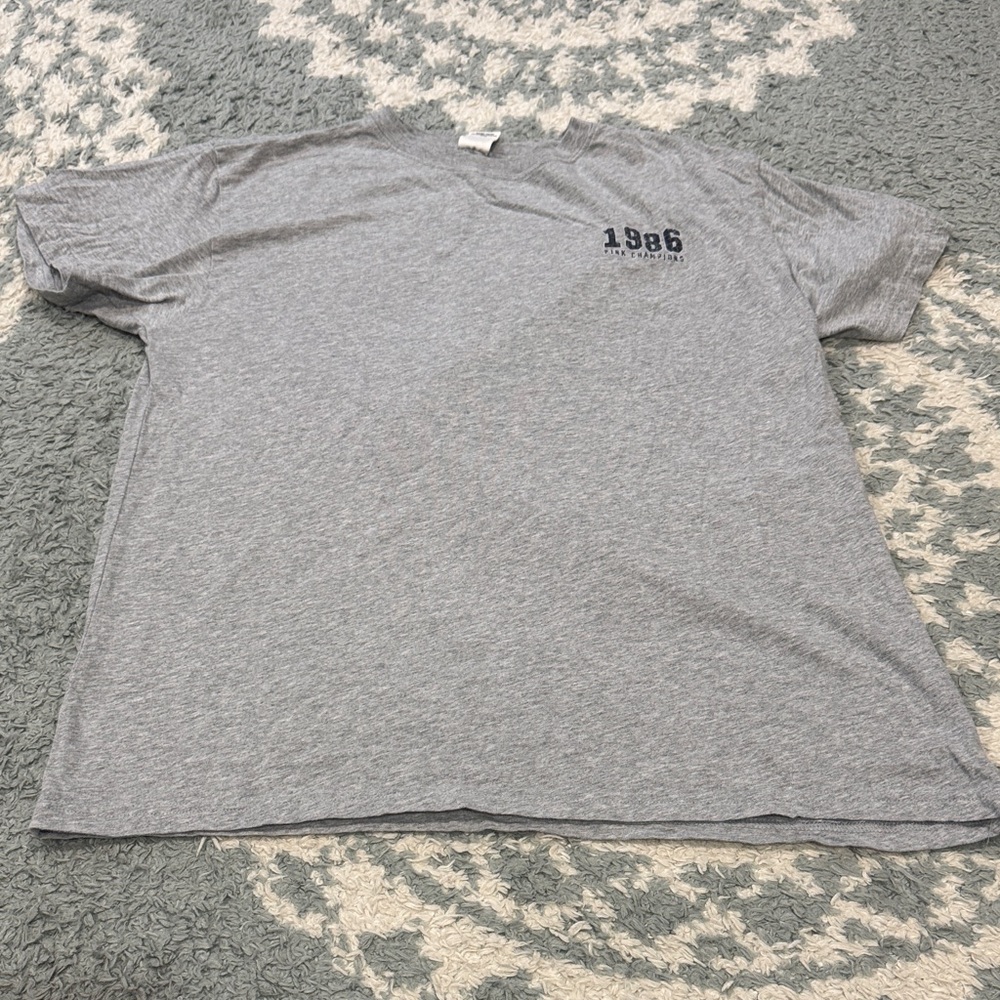 PINK Victoria’s Secret cotton campus Gray Graphic football T-Shirt S
